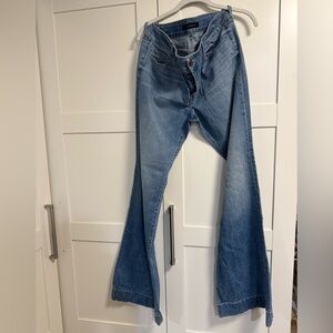 J Brand Blue Flare Leg Jeans love story adventure